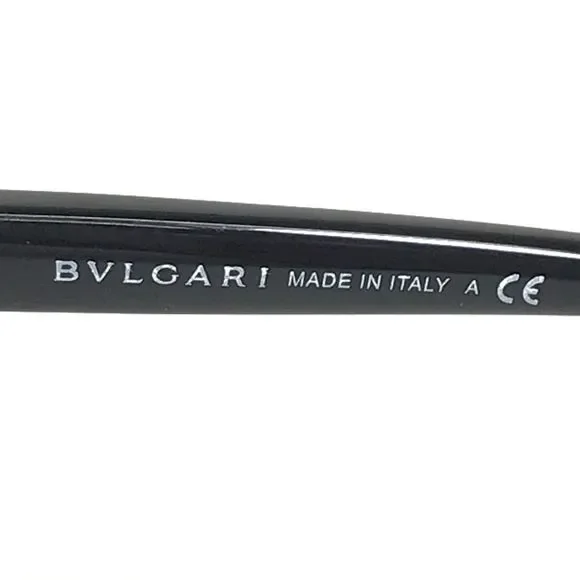 Bvlgari Eyeglasses Frames 4118-B 5377 Black Yellow Gray Striped 52-17-135 - Picture 11 of 11